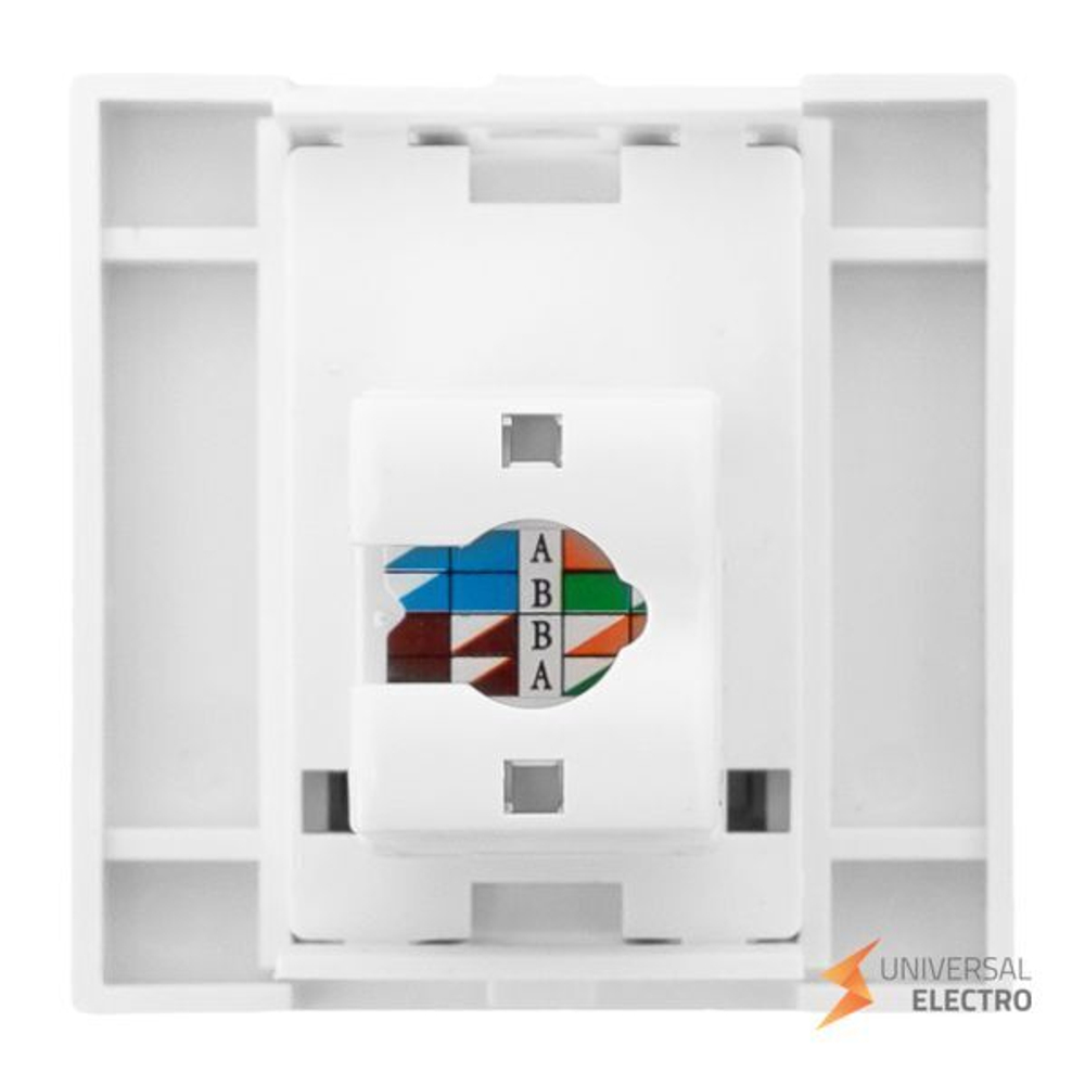 Розетка RJ45 кат, 6, 2 модуля EKF