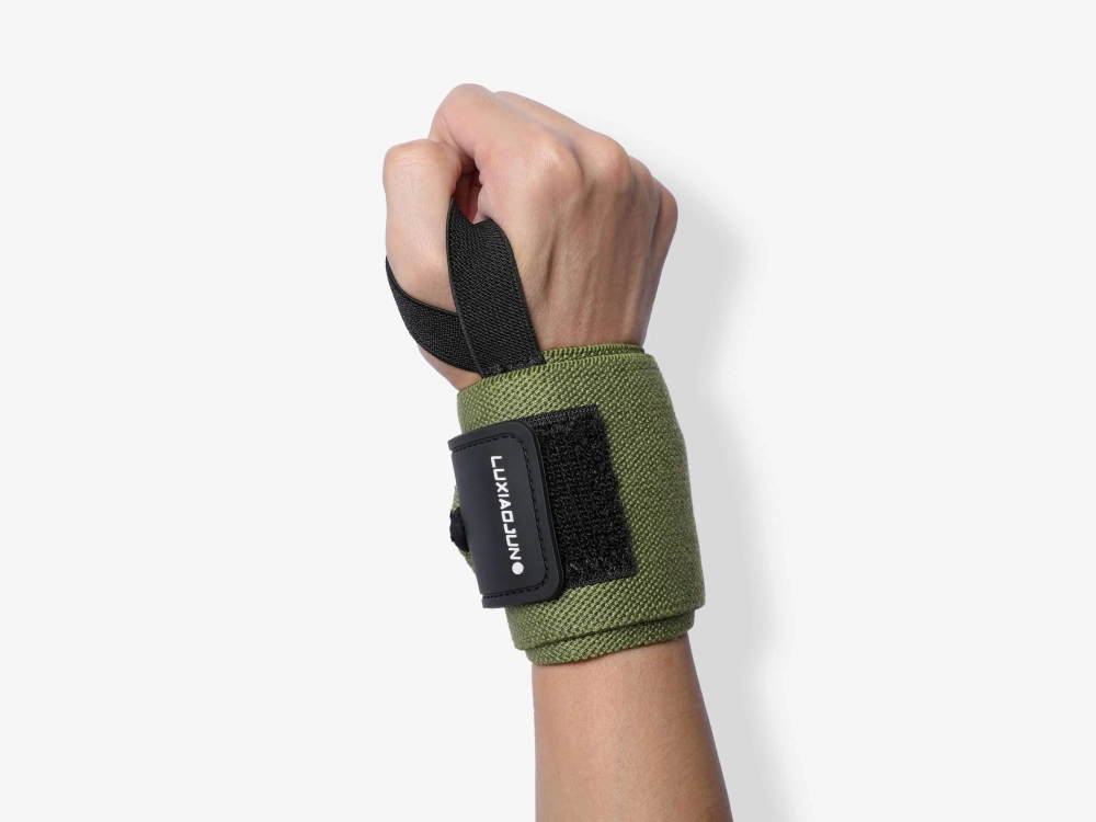 Бинты кистевые - страпы для запястья LUXIAOJUN W80 Wrist Wraps (Темно-Зеленые)