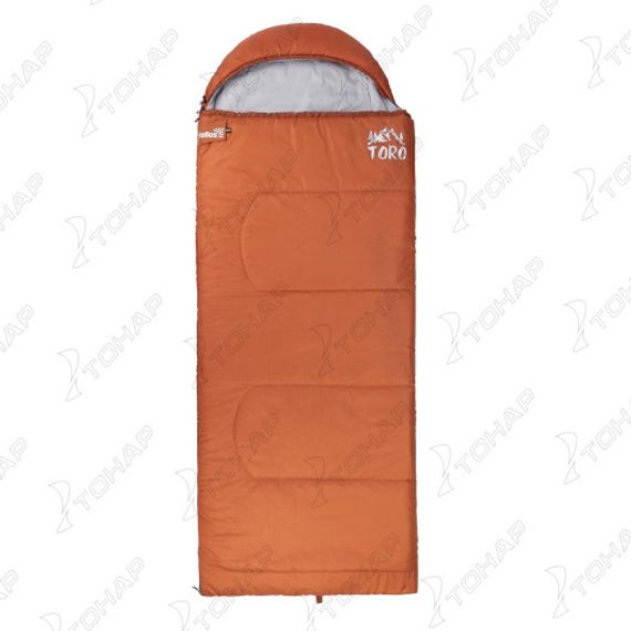 Спальный мешок TORO Wide 400R (220х90, правый, стратекс, оранжевый) (T-HS-SB-TW-400R) Helios