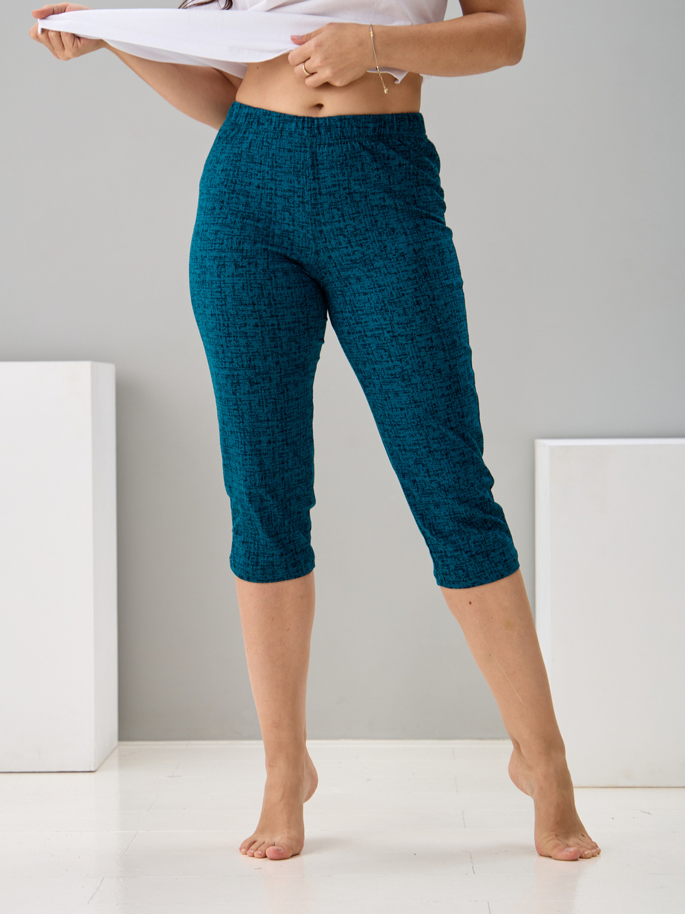 Бриджи Д-5Х/зеленый-штрих