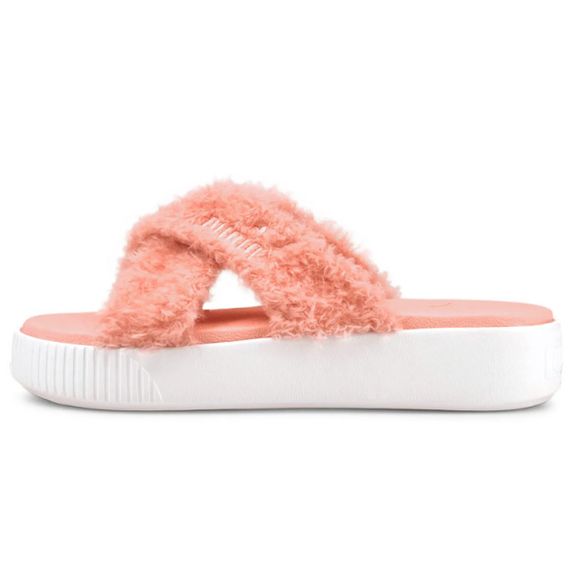 Puma Platform Slide Fur 'Pink'