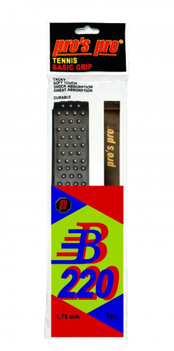 Теннисные намотки Pro's Pro Basic Grip B 220 1P - black