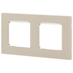 Рамка для розеток и выключателей ЭРА Серия 12 12-5202-02 на 2 поста, Классик, слоновая кость