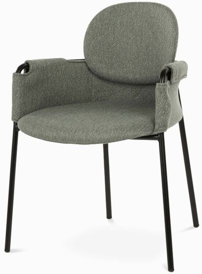 Стул Claudio Arm темно-серая ткань