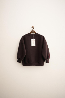 ZARA TIMELESS — ТОЛСТОВКА С ВЫШИВКОЙ ORFAYO ©, КОРИЧНЕВЫЙ