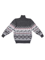 Кофта вязаная на молнии "Северное сияние"