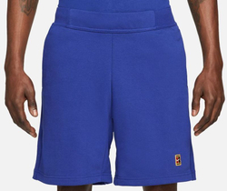 Мужские теннисные шорты Nike Court Fleece Tennis Shorts M - небесный