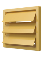 Выход стенной КФ фланец D150/160 жалюзи 190х190 ASA Beige ERA