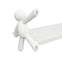 Полка Buddy, 46х15 см, белая