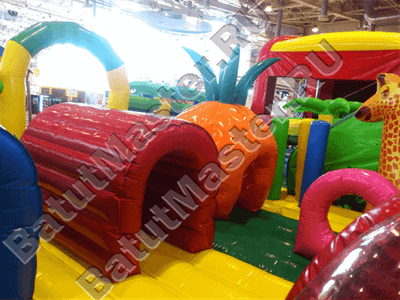 Надувной коммерческий батут "Джунгли"