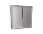 AP5030 Лицевая панель ALFA (Сталь матовый) для 2-кл выключателей QUANT