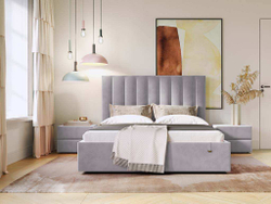 Кровать Ingrid 1600 модель 312 Ультра смог