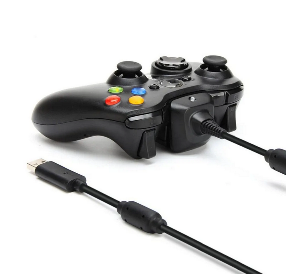 Кабель для зарядки джойстика на X-BOX 360 (2in1)