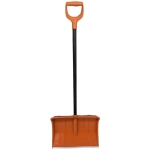 Лопата снеговая «Вьюга №2 Премиум» (ал.пл) 500*375мм с металл. чер. и V-обр ручкой