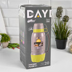 Термос 1,8л пластик, стеклянная колба, 60T180