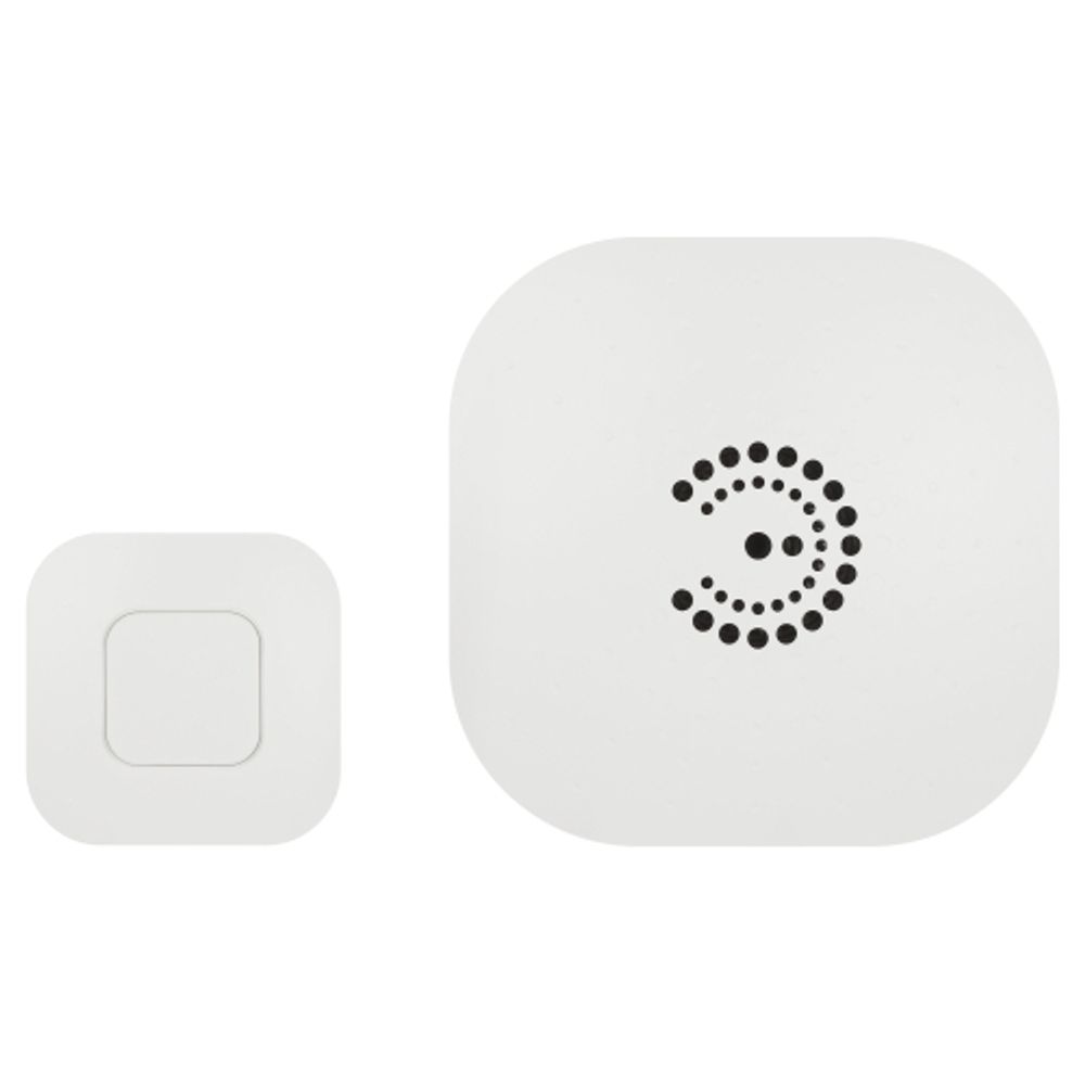 Звонок дверной ЭРА BIONIC White беспроводной белый 6 мелодий | Электрозвонки беспроводные