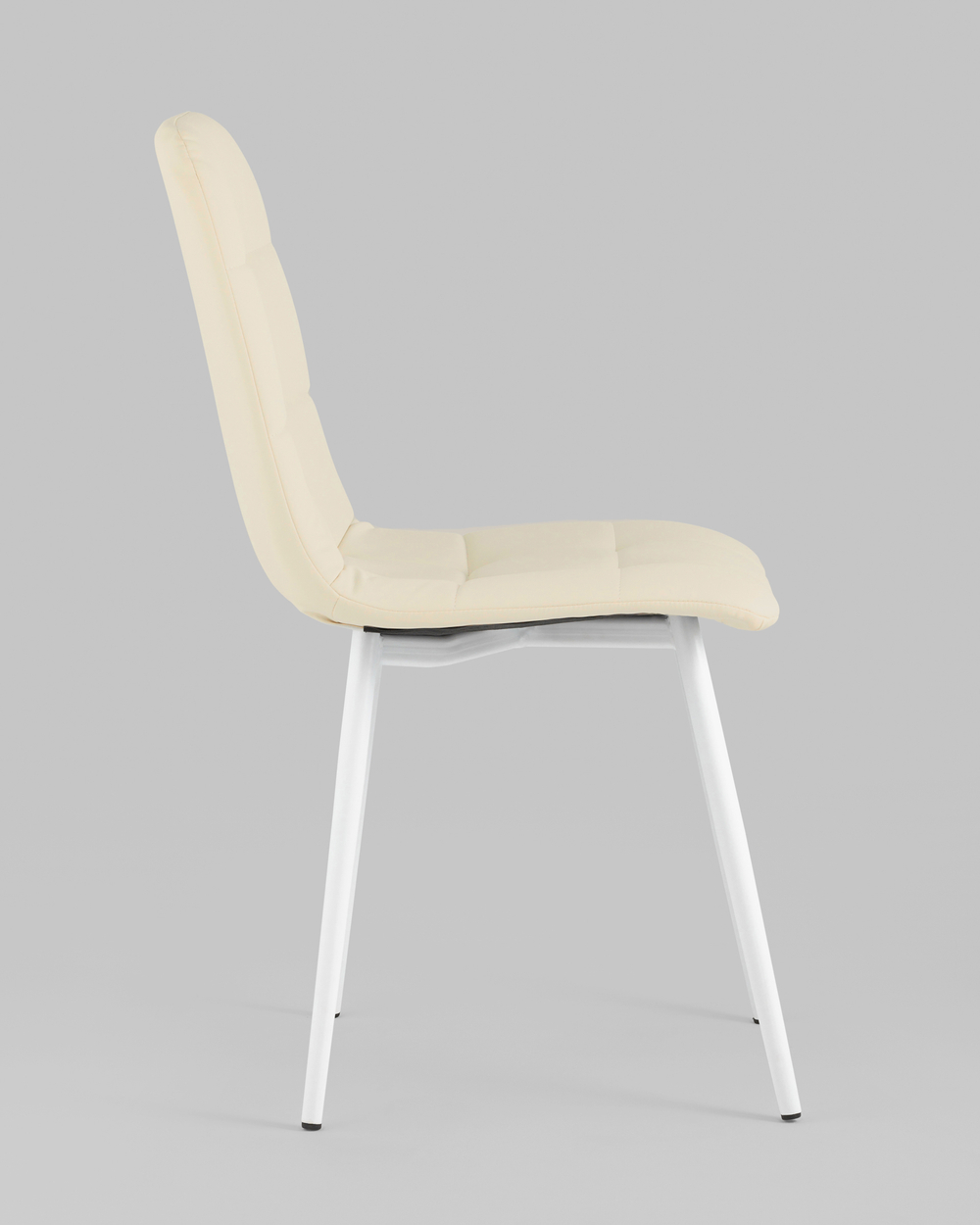 Стул Oliver экокожа белый белые ножки 2 шт