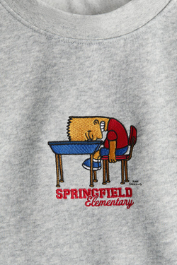 H&M Толстовка с принтом, серый меланж