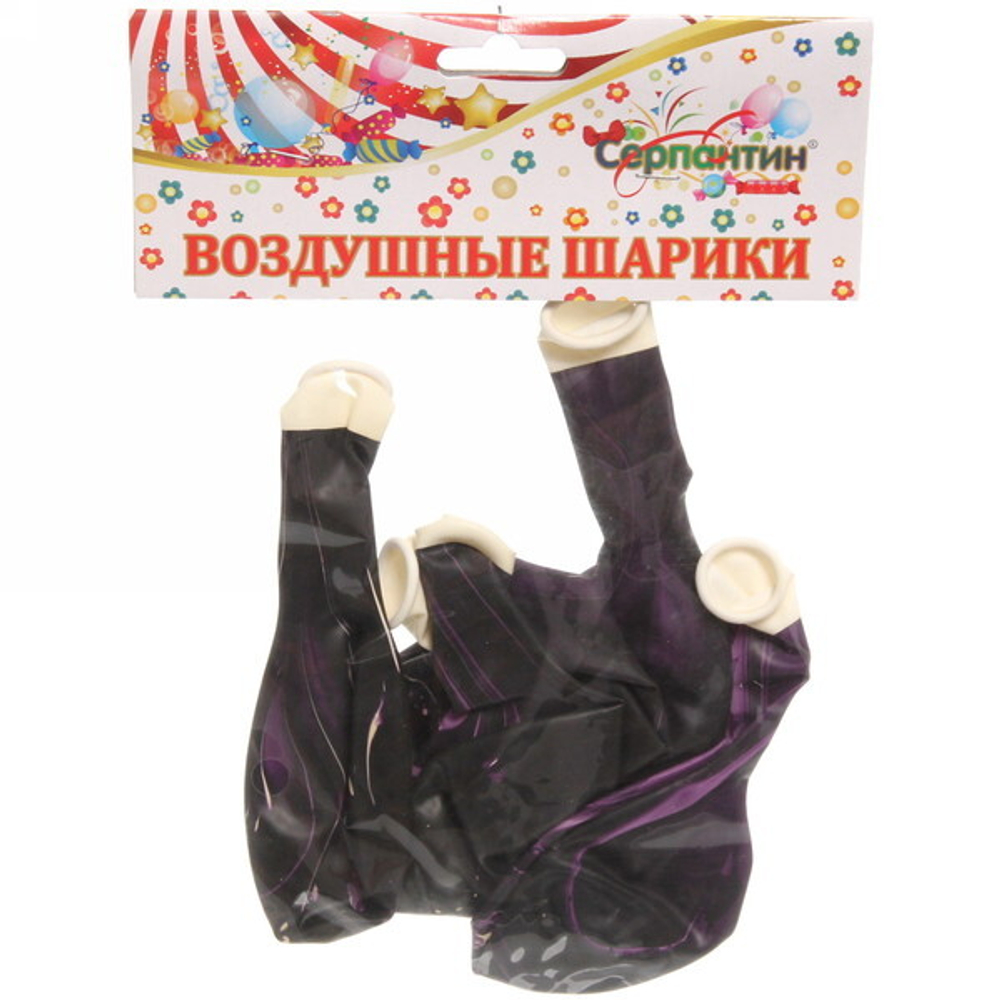 Воздушные шары «Мираж» 5шт 12»/30см фиолетовый