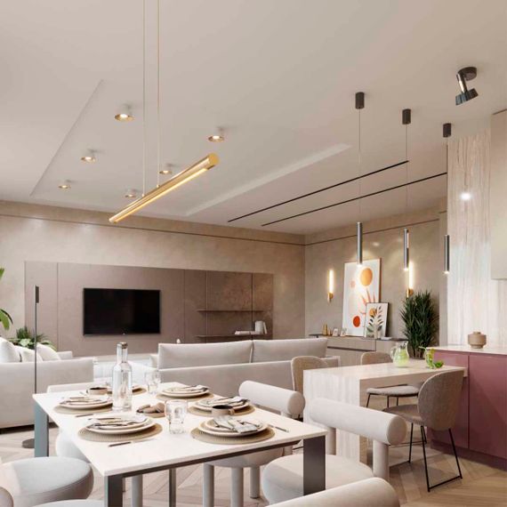 Потолочный светодиодный светильник Odeon Light Hightech Mali 6644/6CL