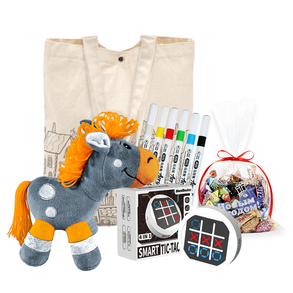 Детский новогодний подарок с символом года "Сказочный город"