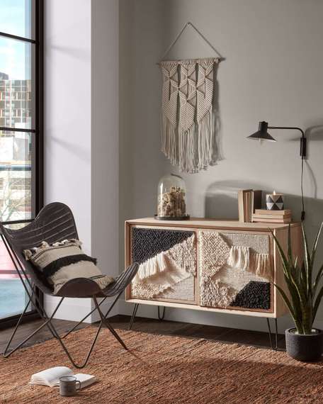 Настенный светильник Plass черный большой