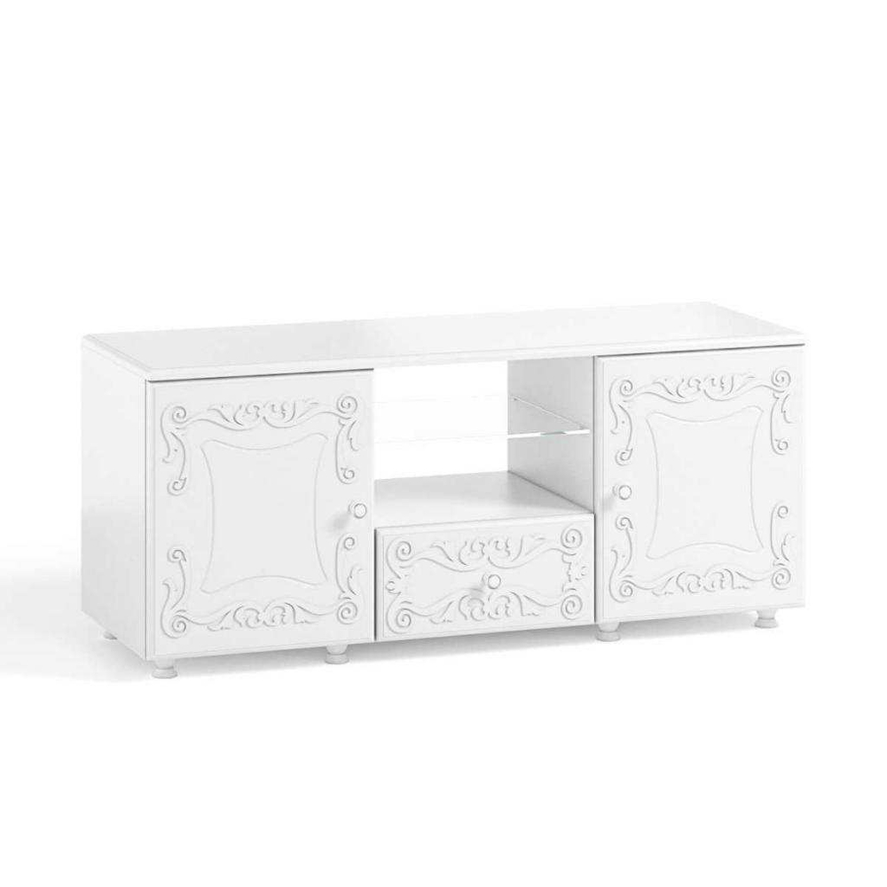 Тумба под ТВ Италия ИТ-25 белое дерево