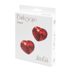 Красные пэстисы-сердечки Lola Pasties Burlesque Rand Red 3633-04lola