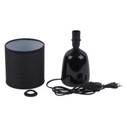 UML-B305 E14 BLACK Светильник настольный декоративный под лампу Е14. 40W. Механический выключатель. Черный. ТМ Uniel