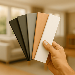 Цветной напольный плинтус