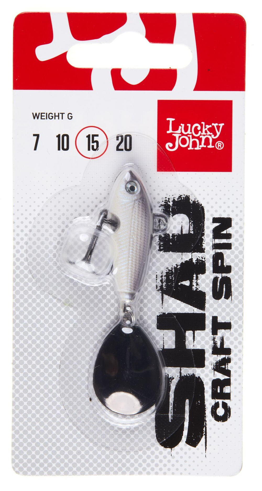 Тейл-спиннер Lucky John SHAD CRAFT SPIN 15.0г  017 в блистере