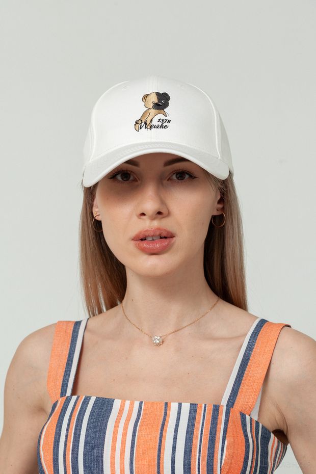 Бейсболка В46 F (Белый / 56-58)