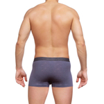 Тонкие трусы-боксеры из рибана (Размер: XL) (Цвет: темно-серый)