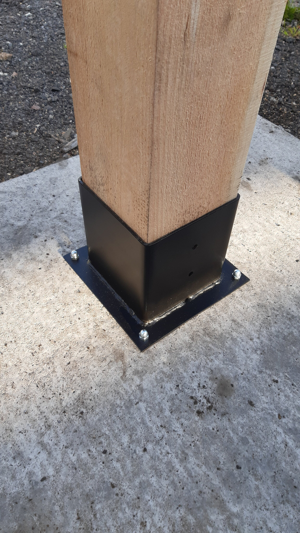 металлическая опора для деревянного бруса 150х150 высотой 170 мм