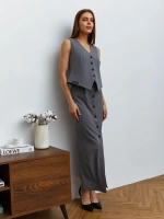 Юбка длинная на пуговицах