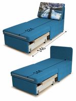 Кресло-кровать "Миник" 70 см, купон Пейзаж