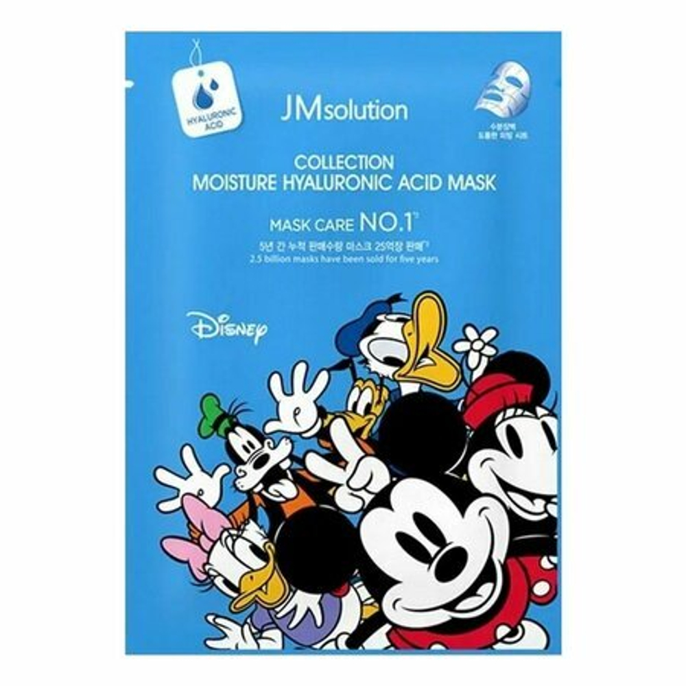 Увлажняющая тканевая маска с гиалуроновой кислотой JMsolution Moa Seal Hyaluronic Acid Mask Disney