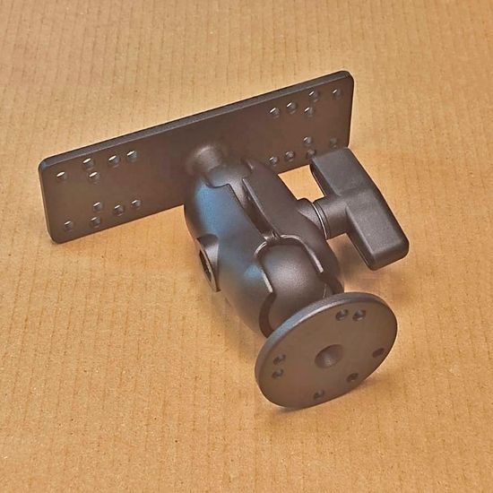 Крепление алюминиевое тип-С (шар 1,5 дюйма) для эхолотов Garmin, Humminbird, Lowrance, Raymarine и др.