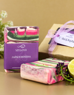 Мыло ручной работы "Лайм и вербена"
