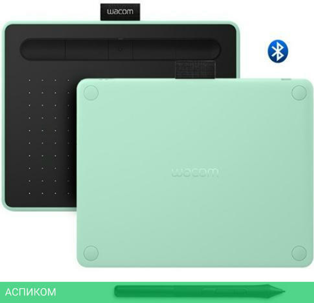 Графический планшет Wacom Intuos S Bluetooth Pistachio (CTL-4100WLE-N)