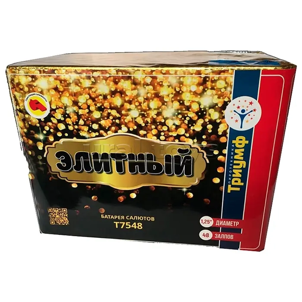 Батарея салютов "Элитный" (свист) 1,25"х48