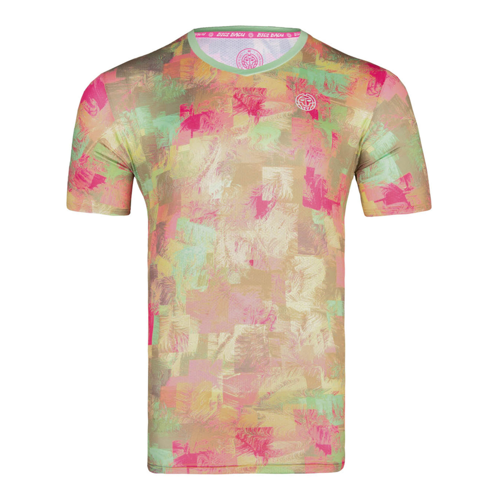 Мужское теннисное поло BIDI BADU Kovu Tech T-Shirt Men - Multicoloured