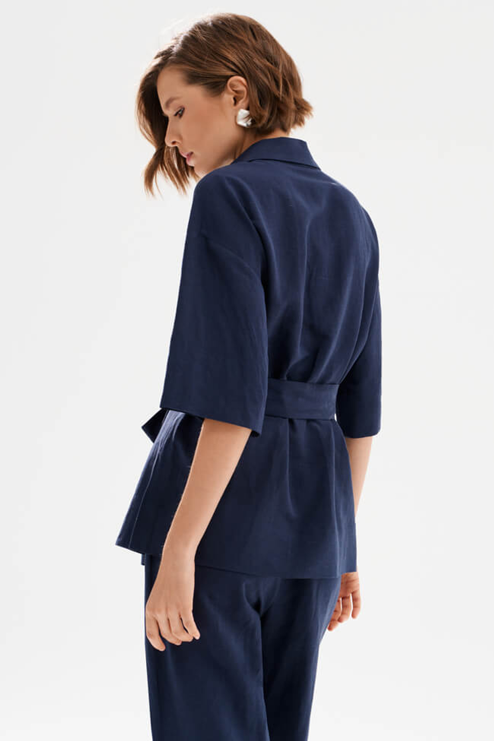 23524 Блузка женская (темно-синий)