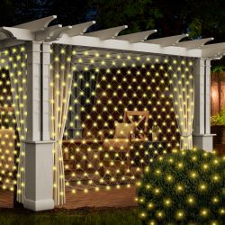 ENOS-01B ЭРА Гирлянда LED Сеть 1,2м*1,5м теплый свет, 24V, IP44 | Гирлянды