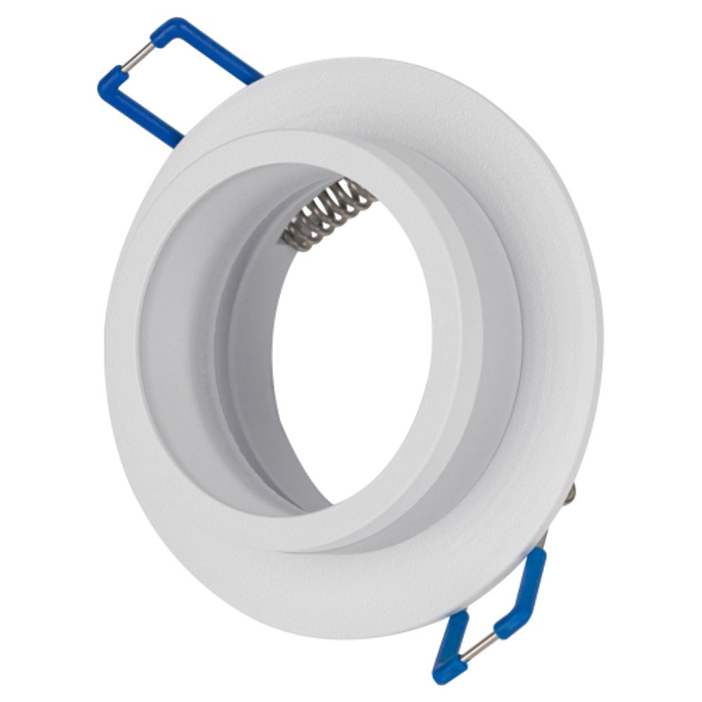 Светильник встраиваемый алюминиевый ЭРА KL89 WH под лампу MR16 GU5.3 белый | Алюминиевые встраиваемые светильники