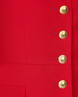 Жакет отрезной по талии из крепа