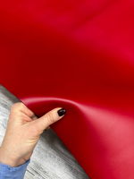 Jasper Red Carmine (1,2-1,4 мм), цв. Красный, натуральная кожа