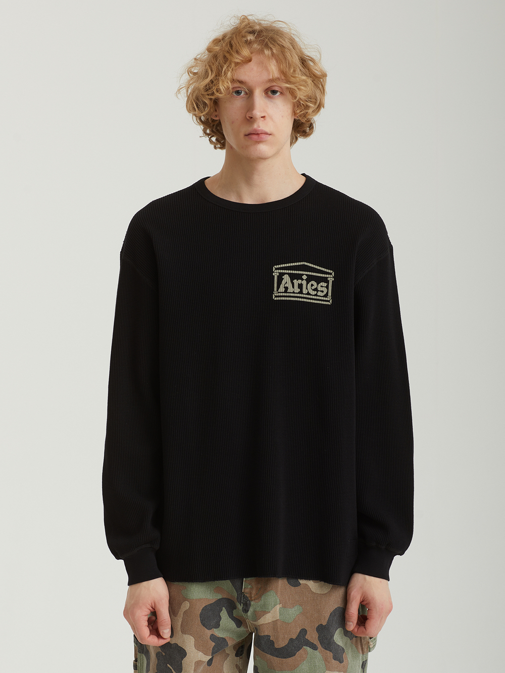 Мужской Лонгслив Reversible Temple Waffle