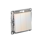 Выключатель 3-кл. СП AtlasDesign 10А IP20 (сх. 1+1+1) 10AX механизм жемчуж. SE ATN000431