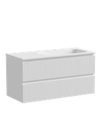 Тумба с раковиной Sancos Snob T 100 см SNT100RW правая, bianco